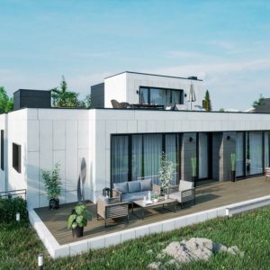 147 M2 Tek Kat Çelik Konut Teraslı